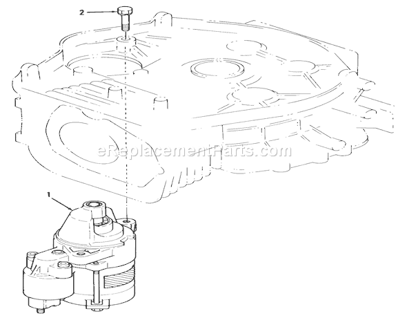 Toro 32-12OEA1 (1000001-1999999)(1991) Lawn Tractor 12hp Engine Starter Assembly Diagram