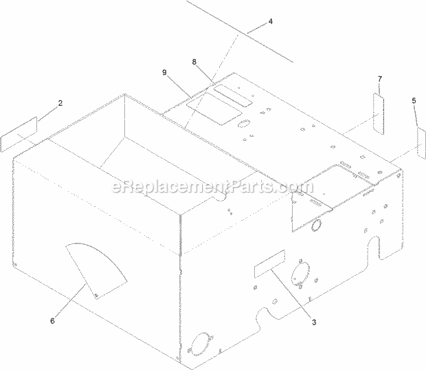 Toro 33510 (316000001-316999999) 20in Turf Seeder, 2016 Main Frame Assembly No. 121-6196 Diagram
