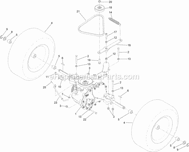 Toro 33522 (400000000-999999999) Brush Cutter, 2017 Drive Assembly Diagram