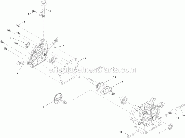 Toro 37779 (316000001-316999999) Power Max 724 Oe Snowthrower, 2016 Crankcase Assembly Diagram