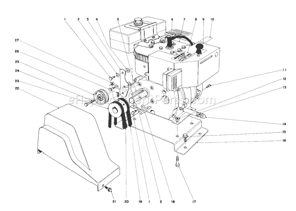 Toro 38050 (0000001-0999999)(1980) Snowthrower Page E Diagram