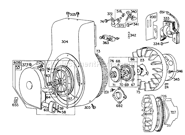 Toro 38090 (1000001-1999999)(1981) Snowthrower Page F Diagram