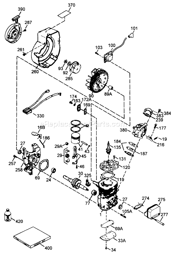 Toro 38195 (49000001-49999999)(1994) Snowthrower Page D Diagram