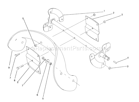 Toro 38196 (2000001-2999999)(1992) Snowthrower Rotor Assembly Diagram