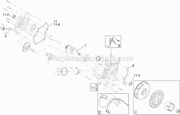 Toro 38472 (315000001 - 315999999) Power Clear 518 ZR Snowthrower Engine_Assembly_No_2 Diagram