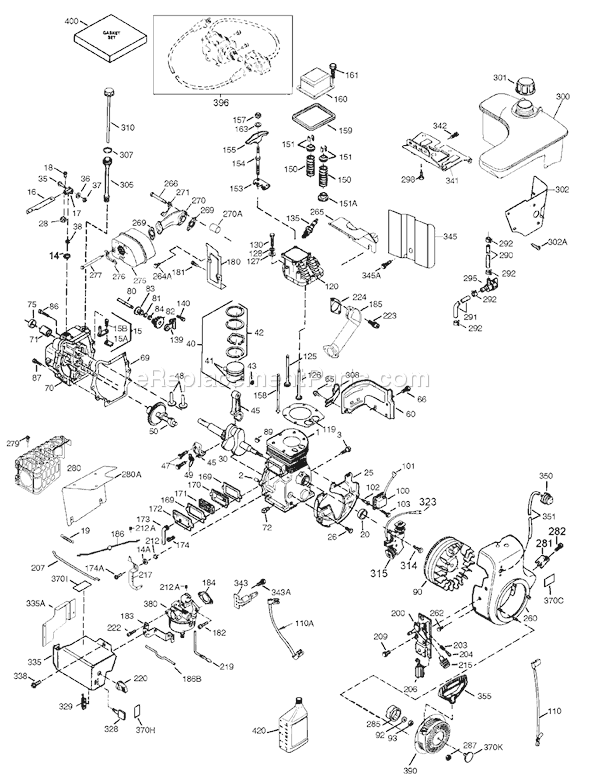 Toro 38559 (230000001-230999999)(2003) Snowthrower Engine Tecumseh Ohsk100-221607b (Only On: 38559) Diagram