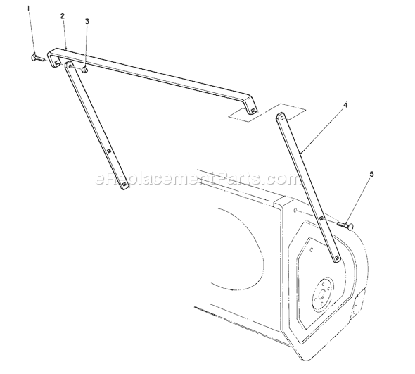 Toro 38570 (0000001-0999999)(1990) Snowthrower Drift Breaker Diagram