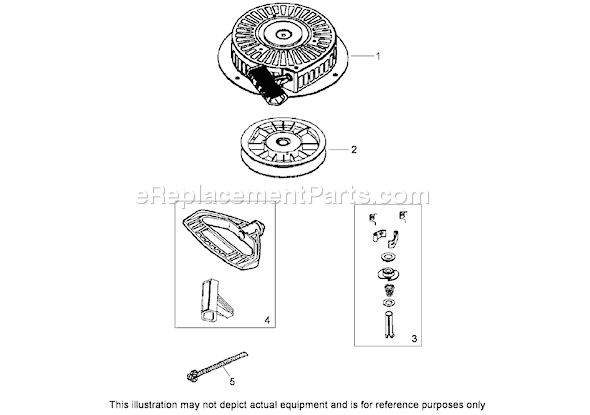 Toro 38650 (250000001-250010000)(2005) Snowthrower Rewind Starter No. 590749 Tecumseh Ohsk110-221734d Diagram