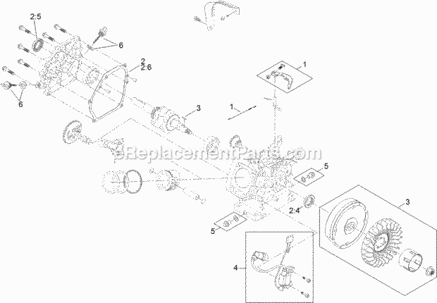 Toro 38741 (315000001 - 315999999) Power Clear 721 R Snowthrower Engine_Assembly_No_2 Diagram