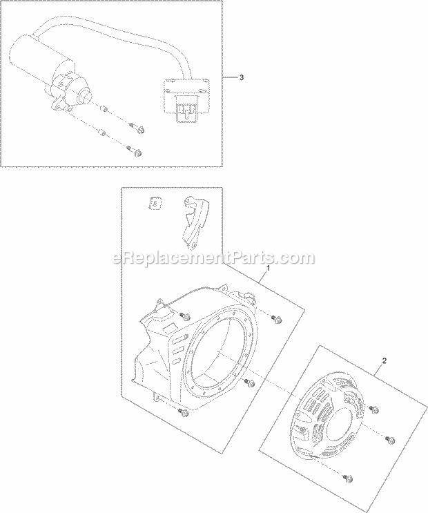 Toro 38744 (315000001 - 315999999) Power Clear 721 QZE Snowthrower Engine_Assembly_No_3 Diagram