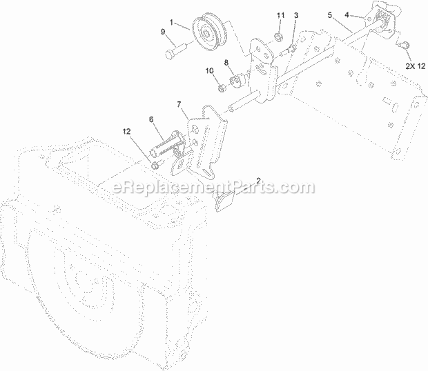 Toro 38810 (314000001-314999999) Power Max 724 Oe Snowthrower, 2014 Impeller Drive Assembly Diagram