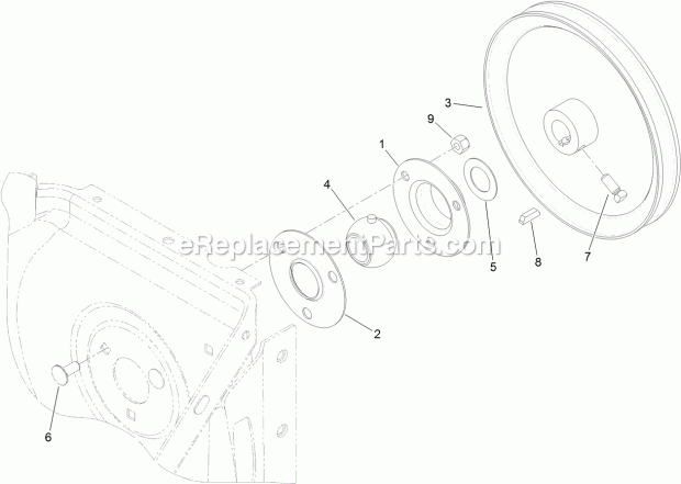Toro 38824 (315000001-315999999) Power Max Heavy Duty 1028 Oxe Snowthrower, 2015 Impeller Assembly Diagram