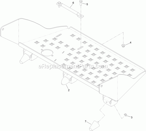 Toro 39518 (315000001-315999999) 30in Stand-on Aerator, 2015 Platform Assembly No. 116-9135 Diagram