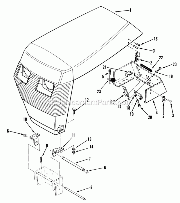 Toro 41-18KE01 (1987) Lawn Tractor Page Y Diagram