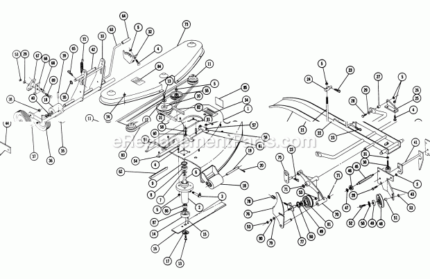 Toro 5-1362 (1969) 36-in. Rear Discharge Mower Parts List for Rotary Mower Model Rl-426 Diagram