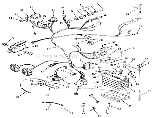 Toro 51-16OE02 (2000001-2999999)(1992) Lawn Tractor Electrical System Diagram