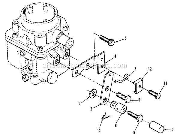 Toro 51-16OE02 (2000001-2999999)(1992) Lawn Tractor Choke Linkage Power Plus Diagram