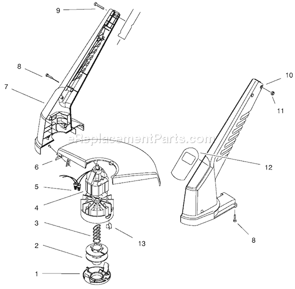 Toro 51324 (59000001-59999999)(1995) Trimmer Page B Diagram