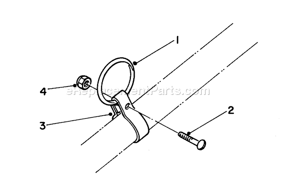 Toro 51606 (2000001-2999999)(1982) Trimmer Harness Clamp and Ring Kit Diagram