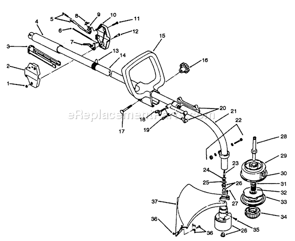 Toro 51620 (3900001-3999999)(1993) Trimmer Page D Diagram