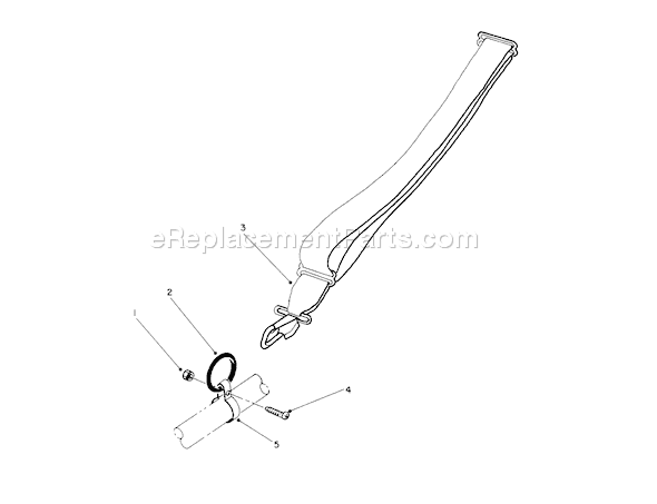 Toro 51628 (0000001-0999999)(1990) Trimmer Shoulder Harness Diagram