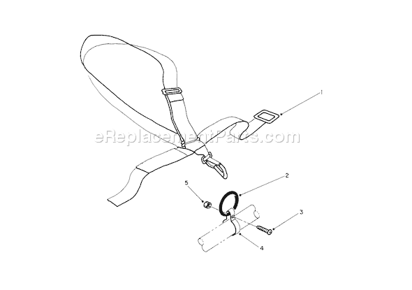 Toro 51628 (9000001-9999999)(1989) Trimmer Deluxe Shoulder/Belt Harness Diagram