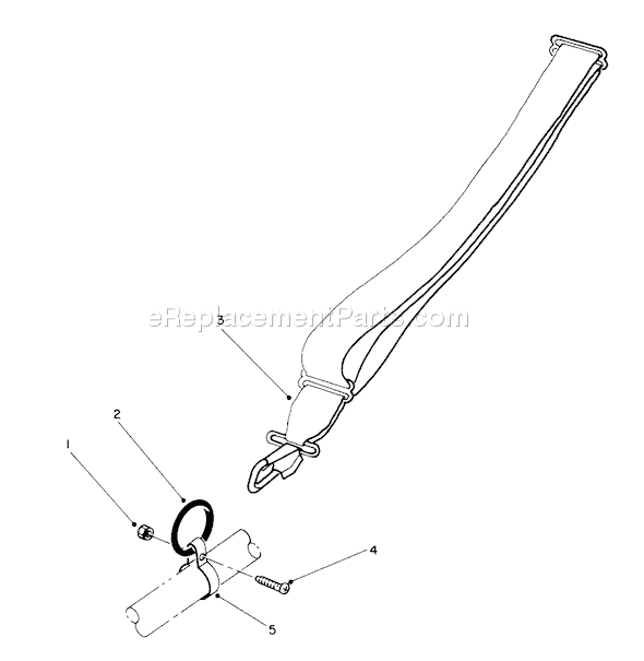 Toro 51637 (0000001-0999999)(1990) Trimmer Shoulder Harness Diagram