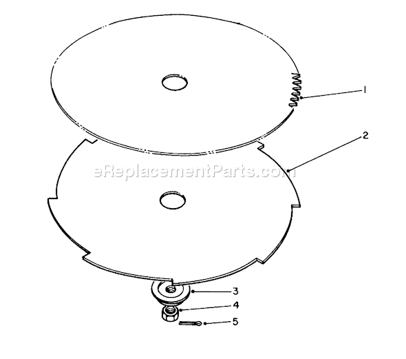 Toro 51644 (7000001-7999999)(1987) Trimmer Saw Blade and Brush Blade Diagram