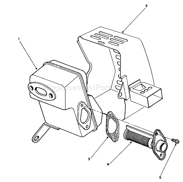 Toro 51645 (7000001-7999999)(1987) Trimmer Spark Arrester Muffler Diagram