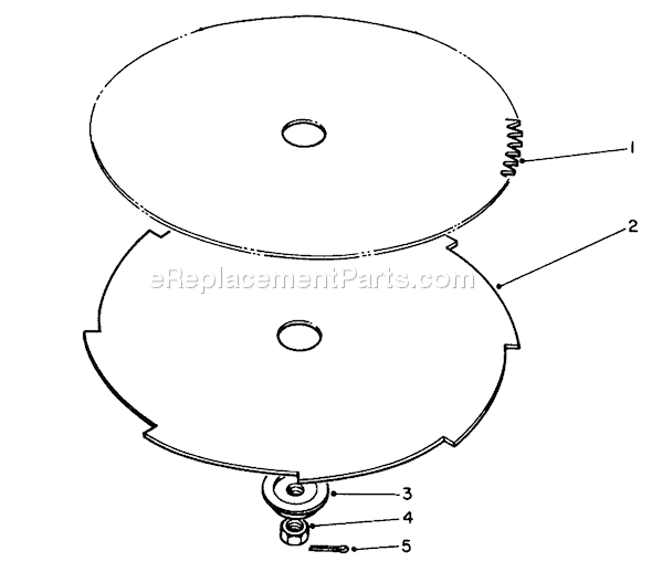 Toro 51645 (7000001-7999999)(1987) Trimmer Saw Blade and Brush Blade Diagram