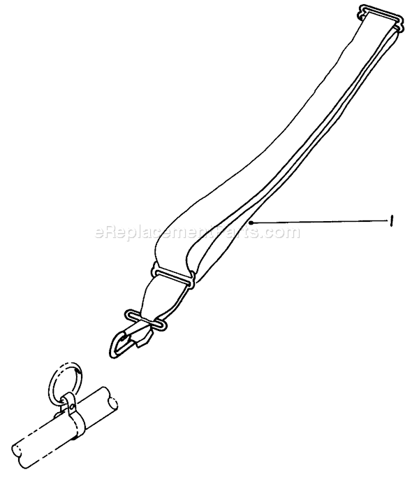 Toro 51645 (8000001-8999999)(1988) Trimmer Shoulder Harness Diagram