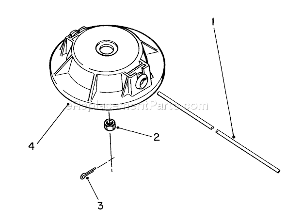 Toro 51650 (0000001-0999999)(1990) Trimmer Fixed Line Head Diagram