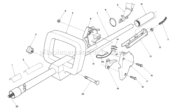 Toro 51650 (0000001-0999999)(1990) Trimmer Handle Assembly Diagram