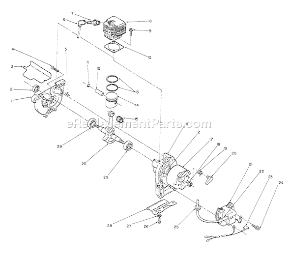 Toro 51652 (2000001-2999999)(1992) Trimmer Page E Diagram