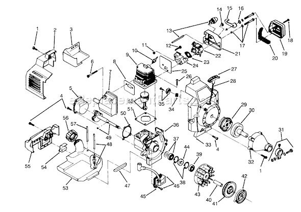 Toro 51653 (4900001-4999999)(1994) Trimmer Page B Diagram