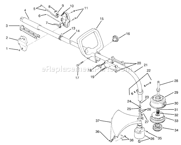 Toro 51653 (5900001-5999999)(1995) Trimmer Page D Diagram