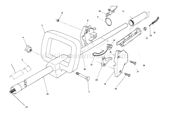 Toro 51655 (0000001-0999999)(1990) Trimmer Handle Assembly Diagram