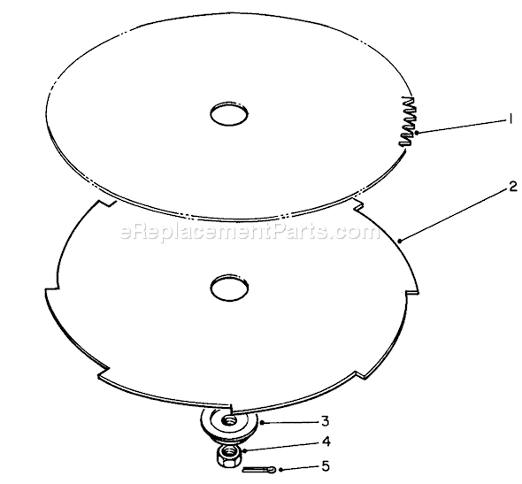 Toro 51660 (0000001-0999999)(1990) Trimmer Saw Blade and Brush Diagram