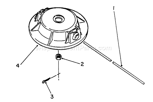 Toro 51660 (2000001-2999999)(1992) Trimmer Non-Metallic Fixed Line Cutter Head Diagram