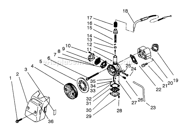 Toro 51660 (2000001-2999999)(1992) Trimmer Page G Diagram