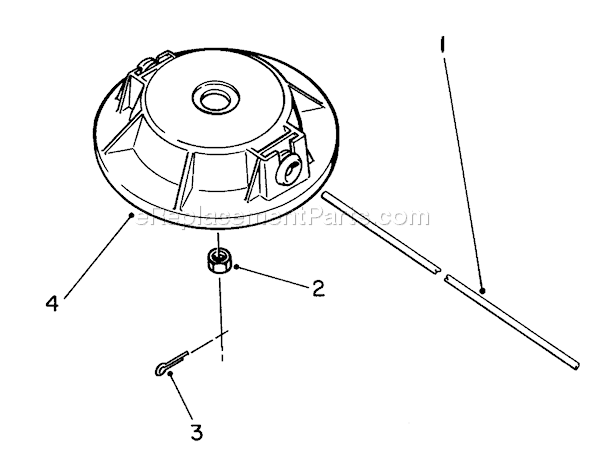 Toro 51660 (9000001-9999999)(1989) Trimmer Fixed Line Head Diagram