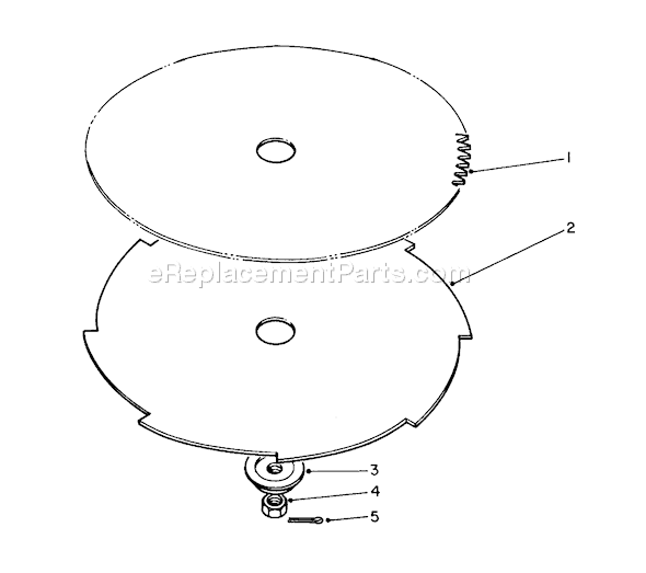 Toro 51665 (0000001-0999999)(1990) Trimmer Saw Blade and Brush Diagram