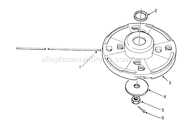 Toro 51675 (2000001-2999999)(1992) Trimmer Metallic Fixed Line Cutter Head Diagram