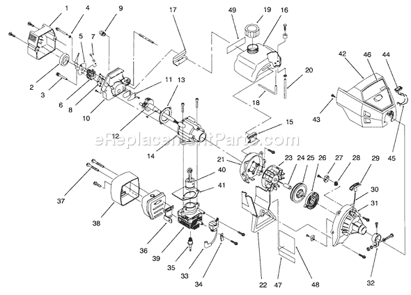 Toro 51903 (69000001-69999999)(1996) Trimmer Engine Diagram
