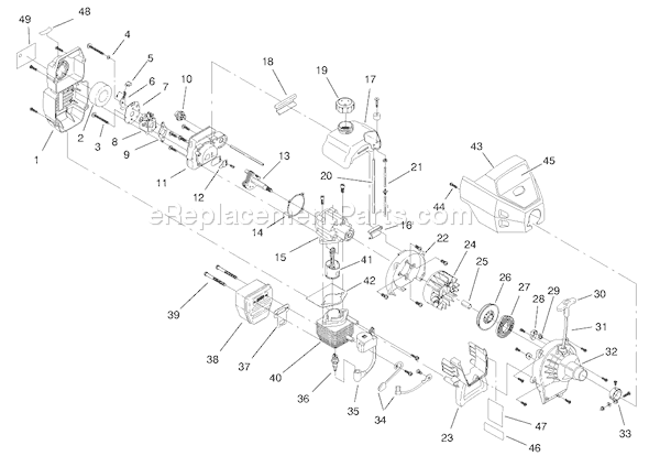 Toro 51903 (990000001-999999999)(1999) Trimmer Engine Diagram