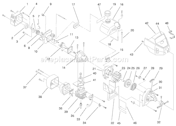 Toro 51907 (890000001-899999999)(1998) Trimmer Engine Diagram