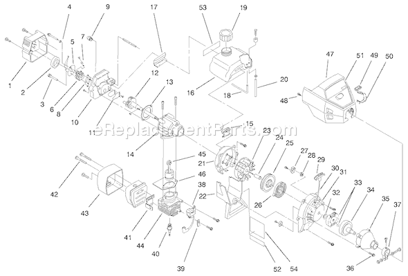 Toro 51908 (800000001-899999999)(1998) Trimmer Engine Diagram