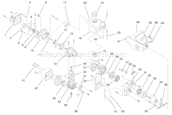Toro 51909 (790000001-799999999)(1997) Trimmer Engine Diagram