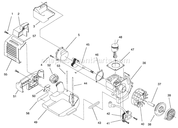 Toro 51916 (79000001-79999999)(1997) Trimmer Engine Diagram