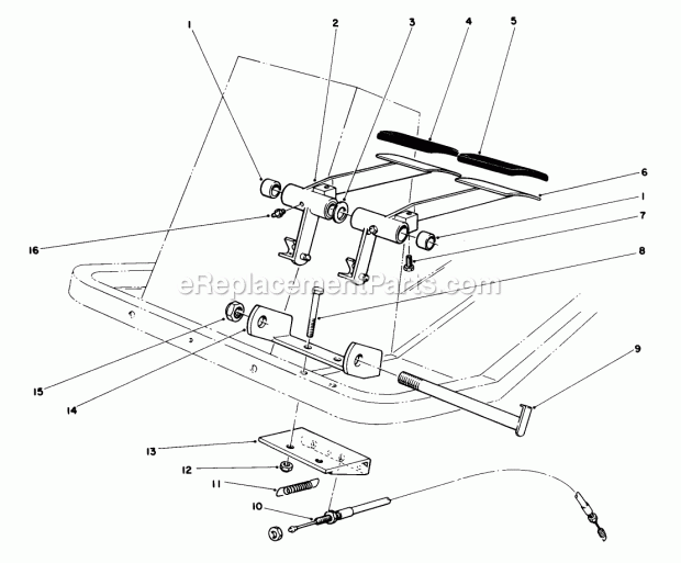 Toro 55-8450 Hour Meter Kit, Groundsmaster 117 Brake Kit Model No. 30758 (Optional) Diagram